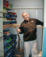 Very busy, Ray works on the project while the club is still in continuous use.
