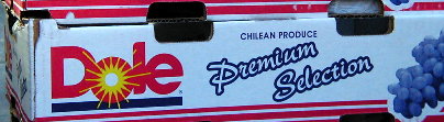 grapes from Chile in Manhattan