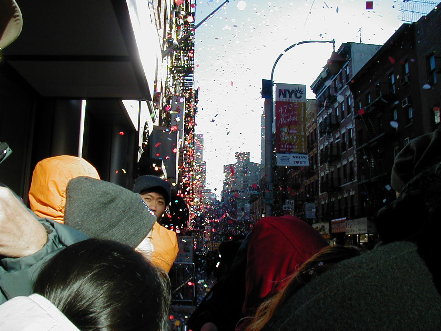 By luck we arrived on Chinese New Year during a parade