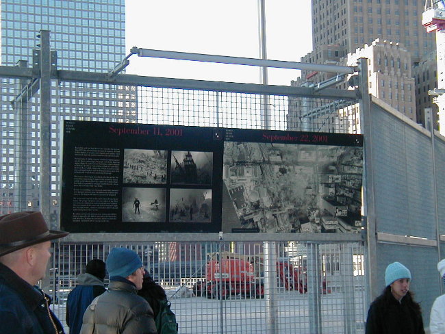 posters at Ground Zero